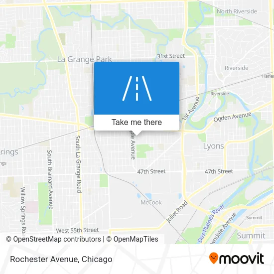 Rochester Avenue map