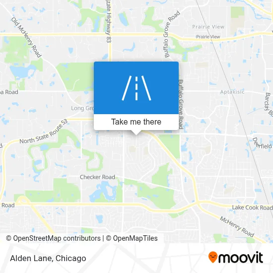 Alden Lane map