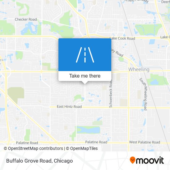 Buffalo Grove Road map