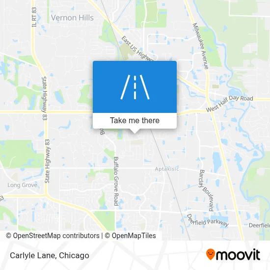 Carlyle Lane map