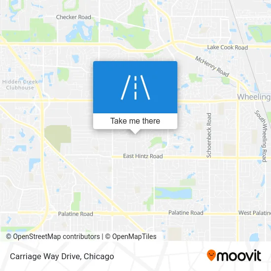 Carriage Way Drive map