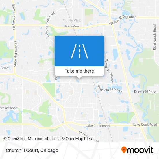 Mapa de Churchill Court