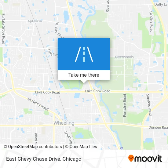 East Chevy Chase Drive map