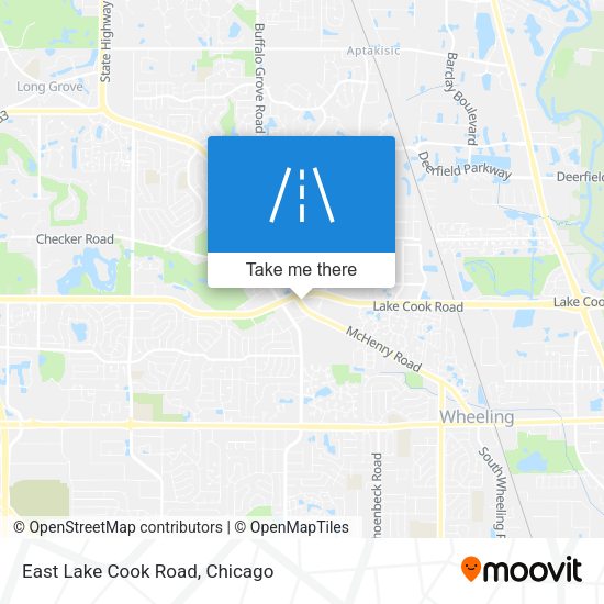 Mapa de East Lake Cook Road