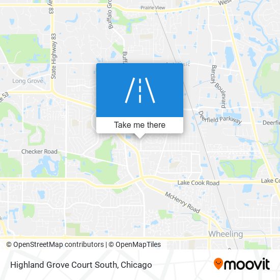 Highland Grove Court South map