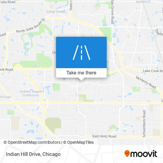 Indian Hill Drive map