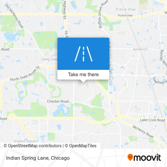 Indian Spring Lane map