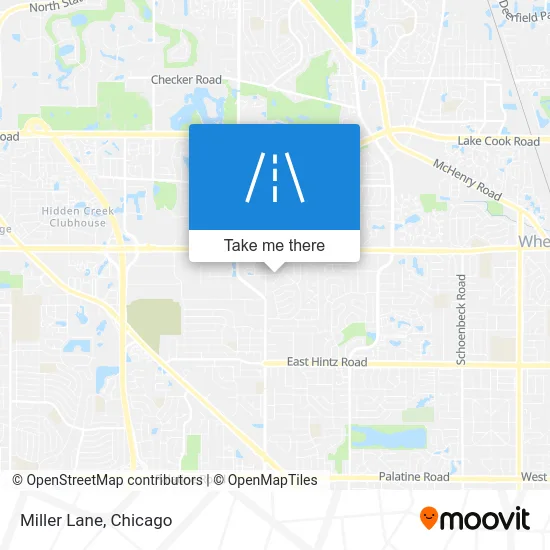 Miller Lane map