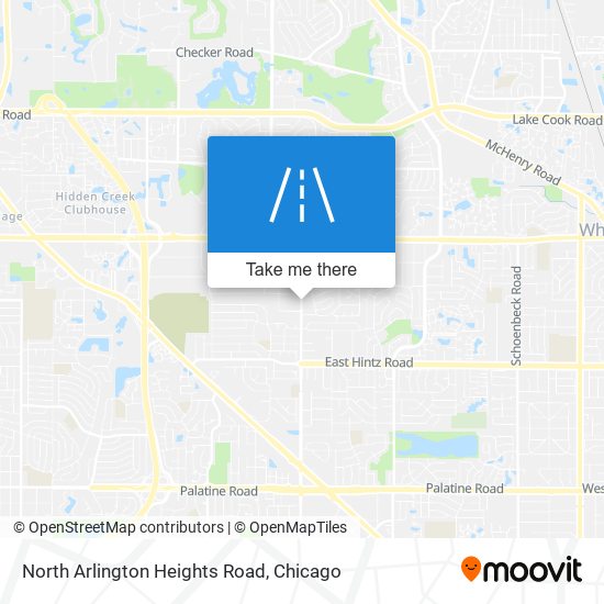 Mapa de North Arlington Heights Road