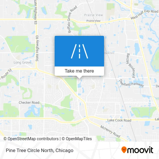 Pine Tree Circle North map