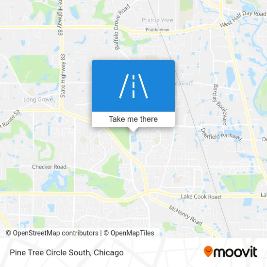 Pine Tree Circle South map