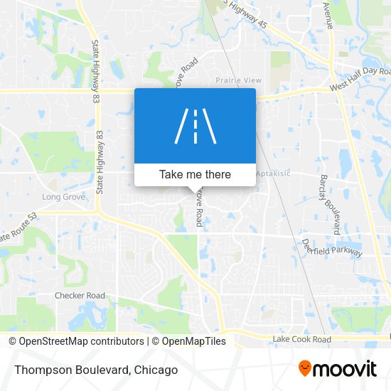 Mapa de Thompson Boulevard