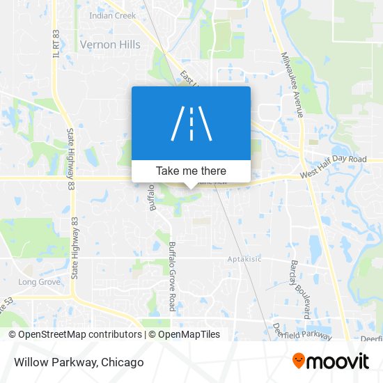 Mapa de Willow Parkway