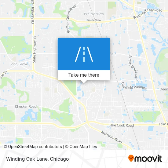 Winding Oak Lane map