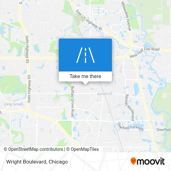 Wright Boulevard map