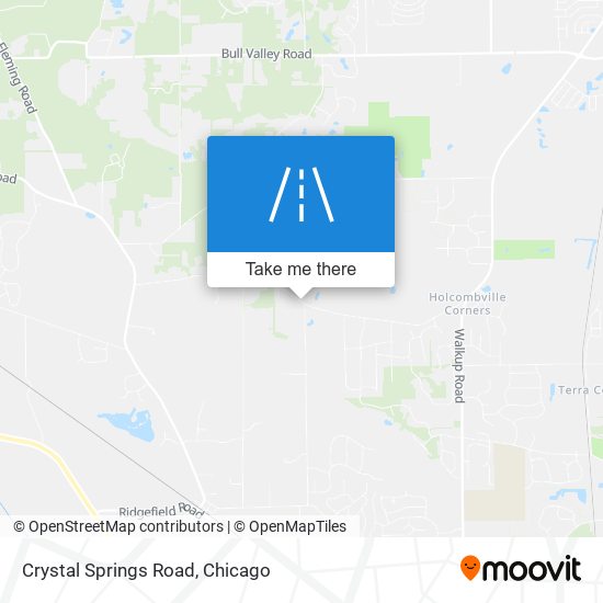 Crystal Springs Road map