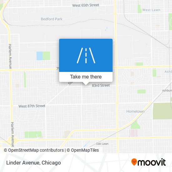 Linder Avenue map