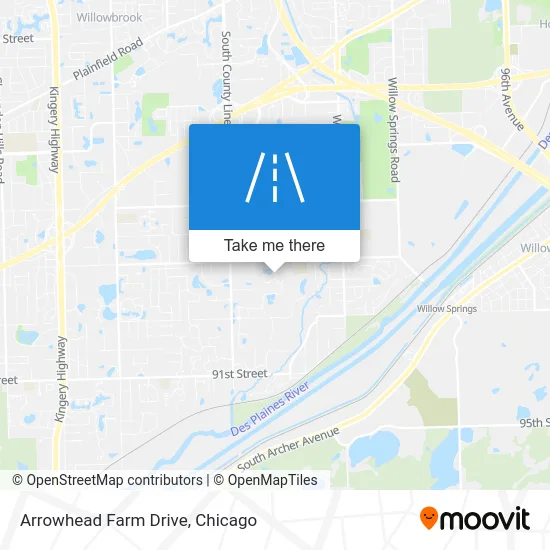 Arrowhead Farm Drive map
