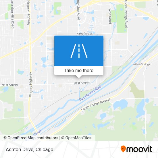 Ashton Drive map