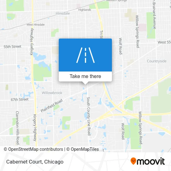 Cabernet Court map