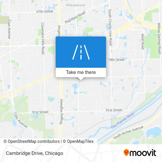 Cambridge Drive map