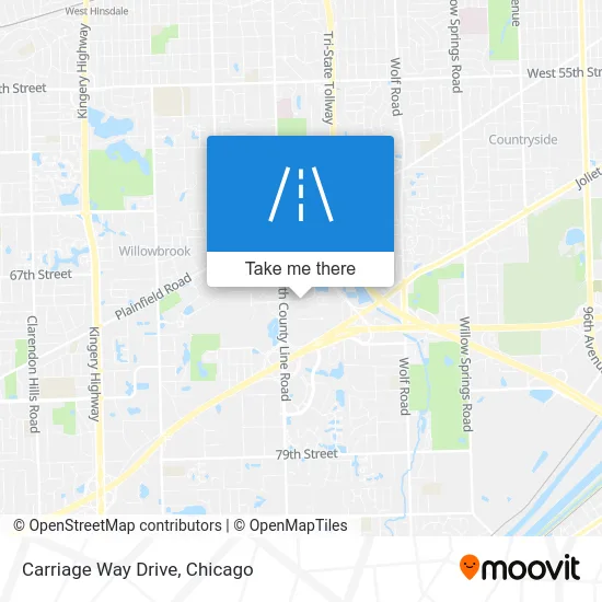 Carriage Way Drive map