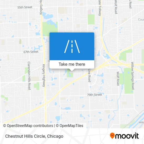 Chestnut Hills Circle map