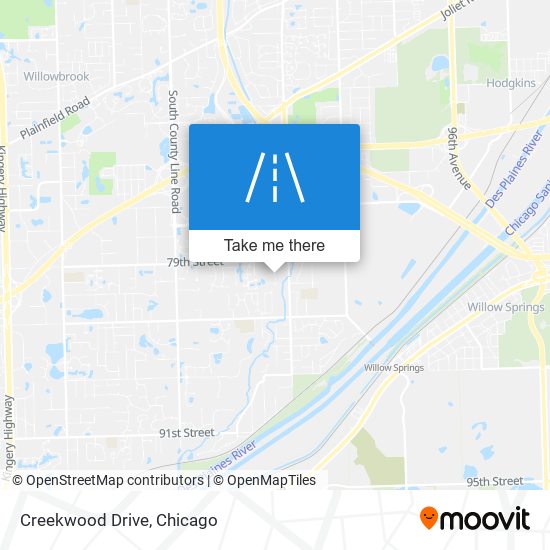 Creekwood Drive map