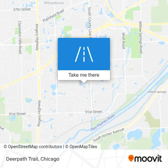 Deerpath Trail map