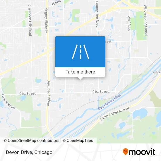 Devon Drive map