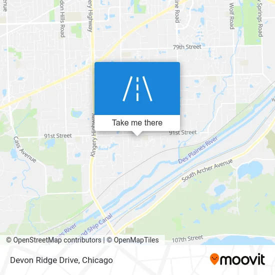 Devon Ridge Drive map