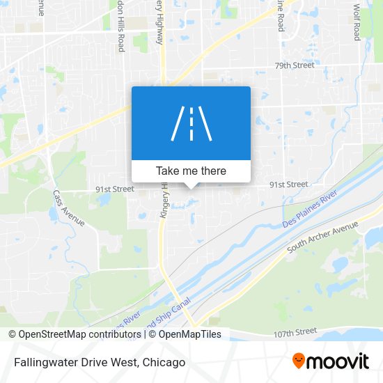 Fallingwater Drive West map
