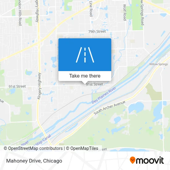 Mahoney Drive map