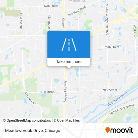 Meadowbrook Drive map