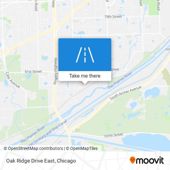 Mapa de Oak Ridge Drive East