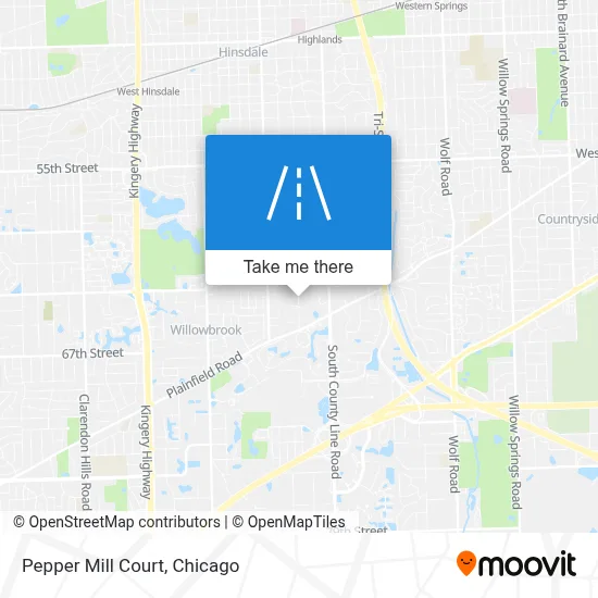 Pepper Mill Court map