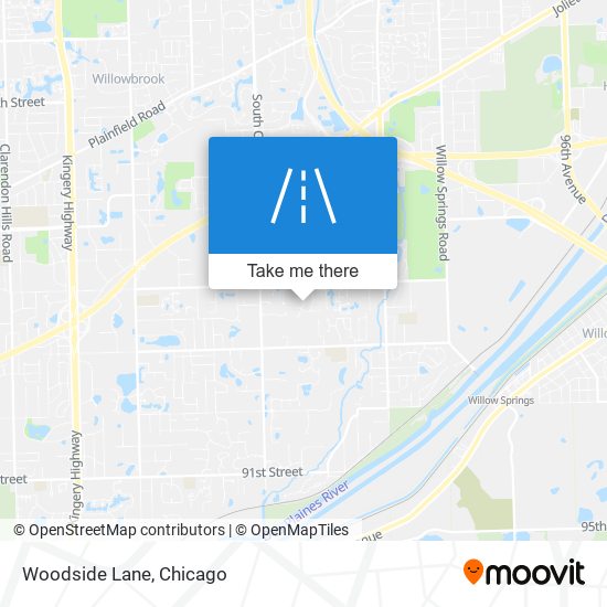 Woodside Lane map