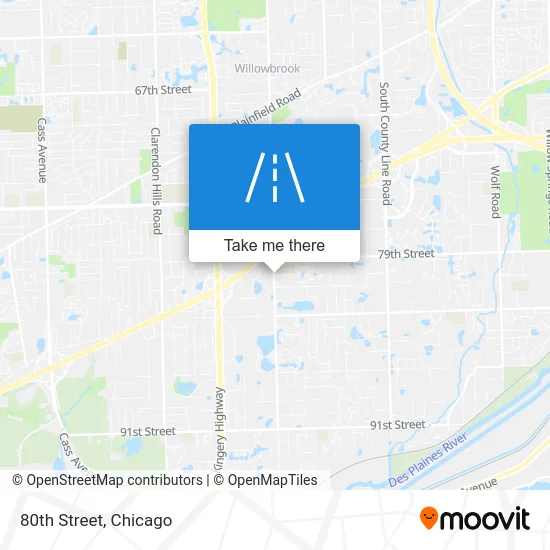 80th Street map