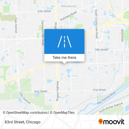 83rd Street map