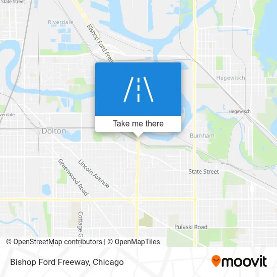 Bishop Ford Freeway map