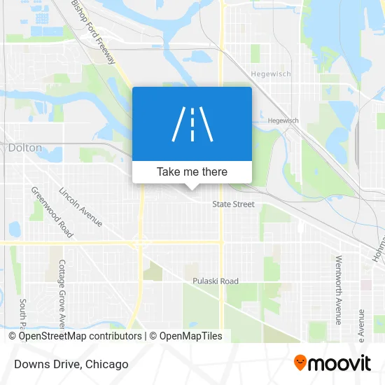 Downs Drive map