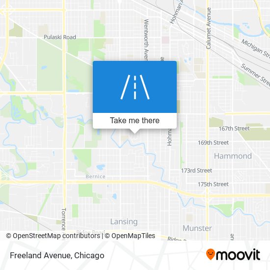 Freeland Avenue map