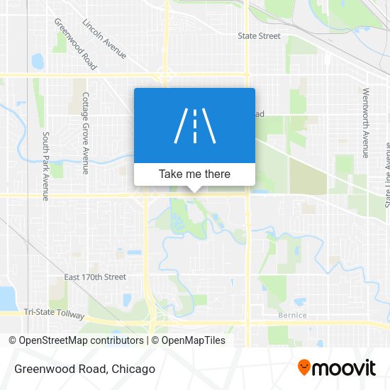 Mapa de Greenwood Road