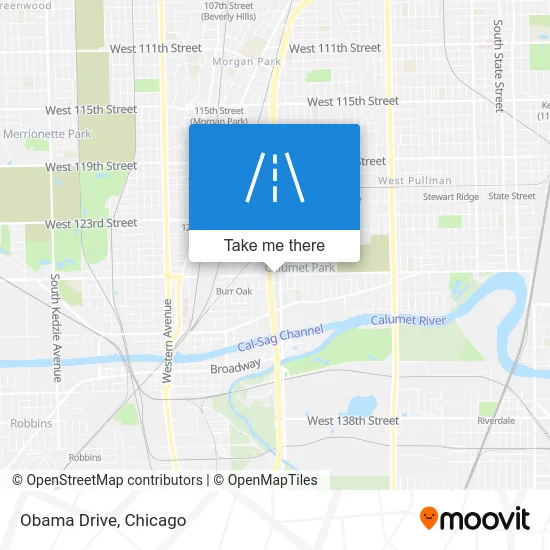 Obama Drive map