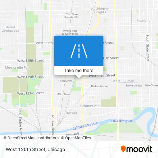 Mapa de West 120th Street