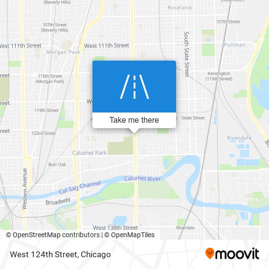 West 124th Street map