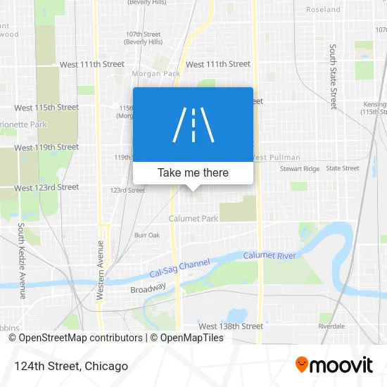 124th Street map