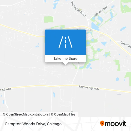 Campton Woods Drive map