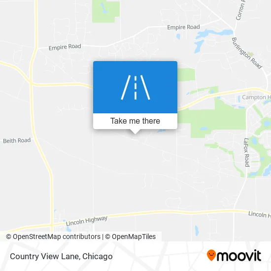 Country View Lane map