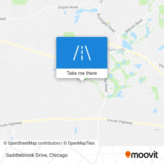 Saddlebrook Drive map